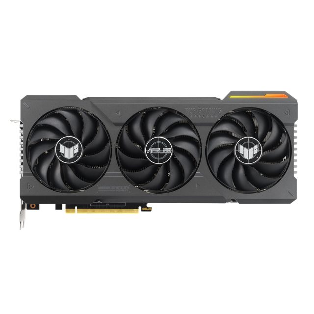 Front Side of the Asus Tuf Gaming Ge Force Rtx 4070 Ti Graphics Card With Nvidia Logo